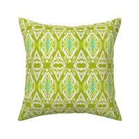 Tulip Ikat/Lime/Turquoise/White/Green