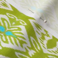 Tulip Ikat/Lime/Turquoise/White/Green