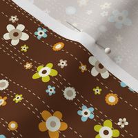 Flower Shower - Floral Brown