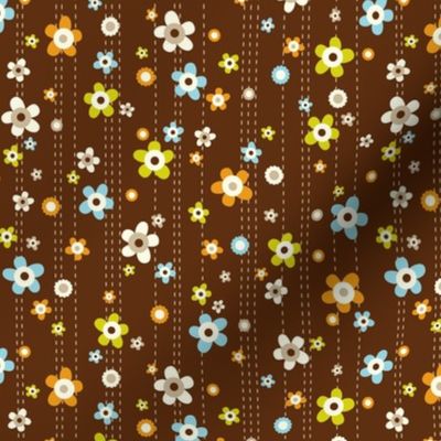 Flower Shower - Floral Brown