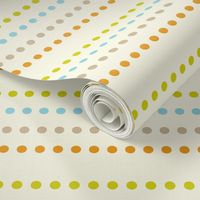 Dippy Dot - Polka Dot Stripe Cream