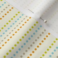 Dippy Dot - Polka Dot Stripe Cream