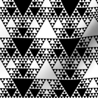 Sierpinski Triangle - Black and White