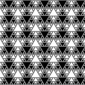 Sierpinski Triangle - Black and White