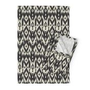 Black & Cream Tribal Ikat