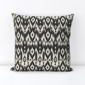 Black & Cream Tribal Ikat