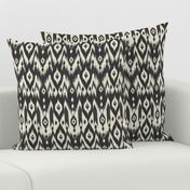 Black & Cream Tribal Ikat