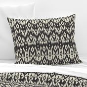 Black & Cream Tribal Ikat