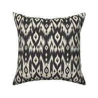 Black & Cream Tribal Ikat