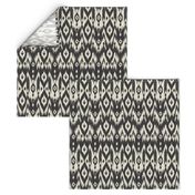 Black & Cream Tribal Ikat