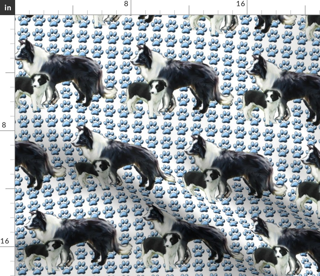 border_collie_mother_and_pup_fabric