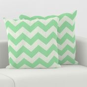 Chevron burlap / irish green