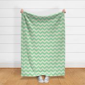 Chevron burlap / irish green