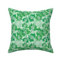 Green lush tropical leaves  summer garden pattern