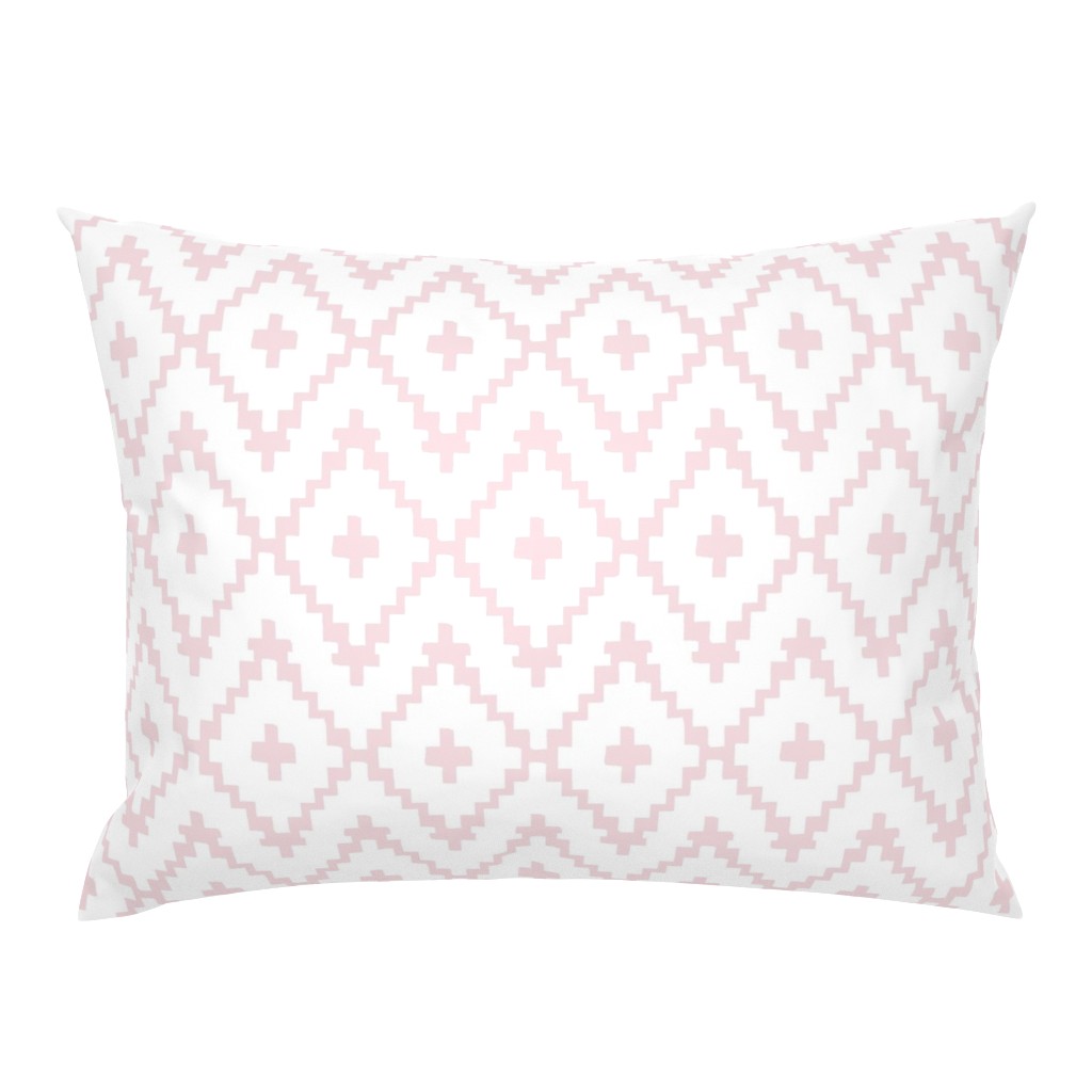 Southwest Diamond Chevron _Pink and White