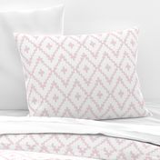 Southwest Diamond Chevron _Pink and White