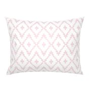 Southwest Diamond Chevron _Pink and White