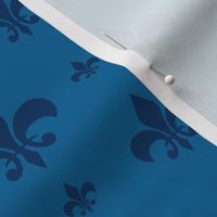 Fleur-de-lis Two Tone Blue