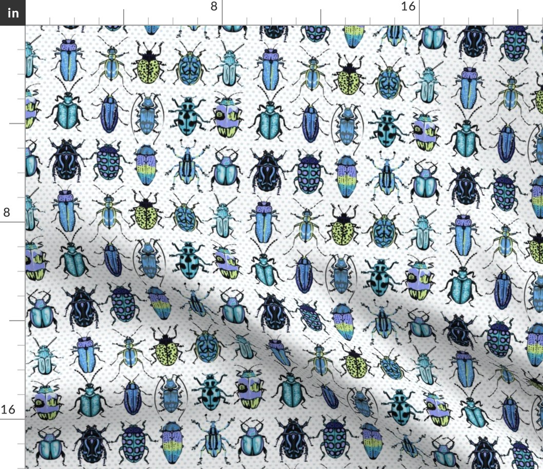 Beetles - blue green