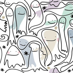 sketches of happy ghosts 