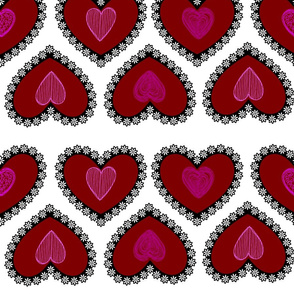 scribble hearts 