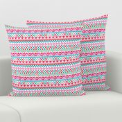 Colorful tribal aztec pink folkore