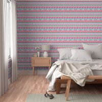 Colorful tribal aztec pink folkore