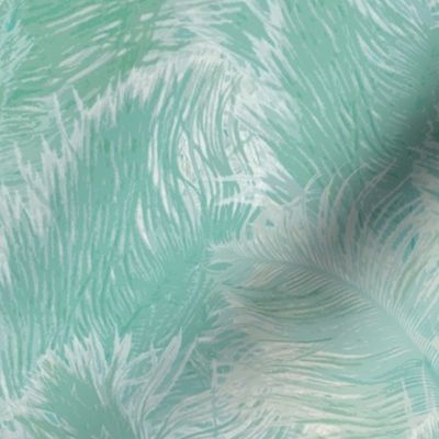 Ostrich Feather - large pale blue