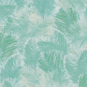 Ostrich Feather - large pale blue