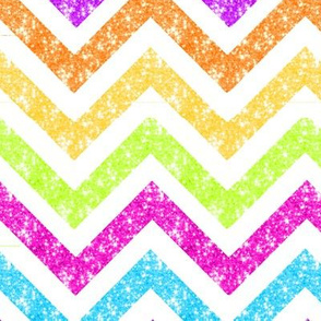 NEW! LG Sparkle chevron glitter stripes MULTI colors watercolor