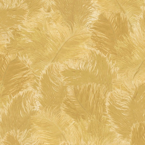 Ostrich Feather - large yellow