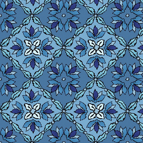 Like a rug in blue