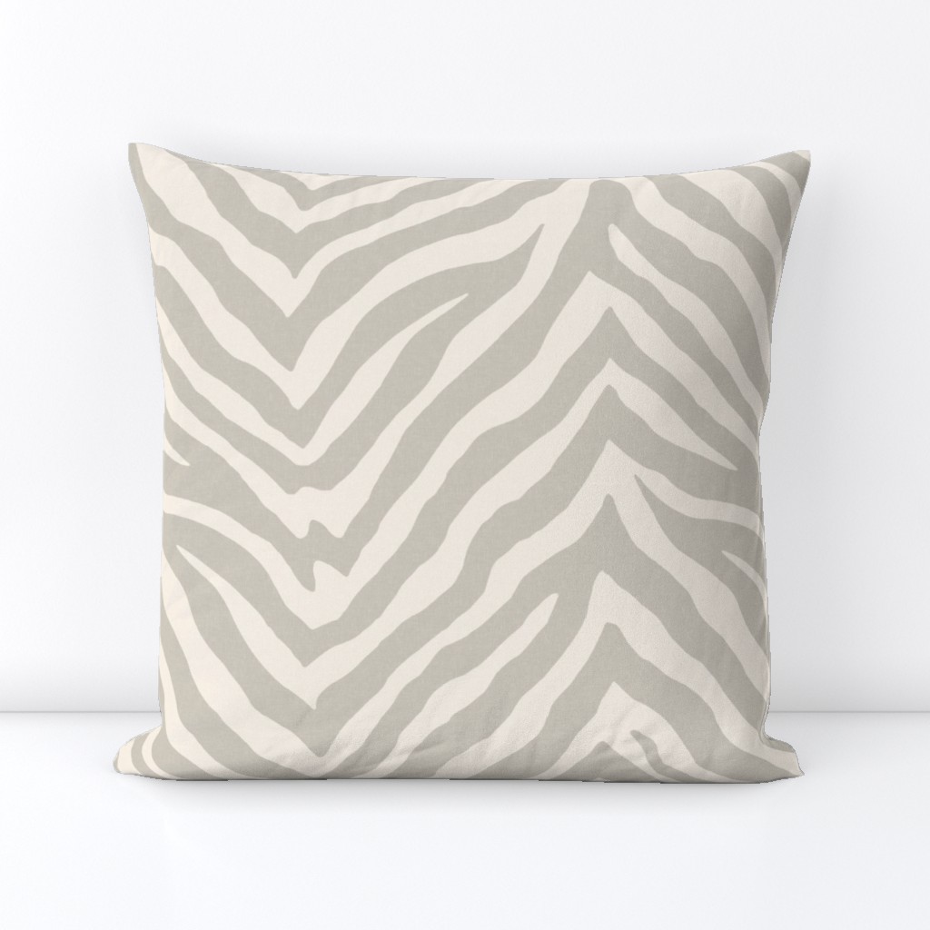 Zebra in Cashmere Gray