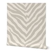 Zebra in Cashmere Gray