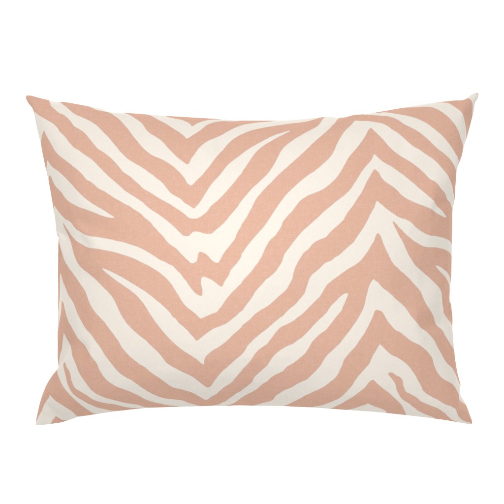 Zebra in Light Coral