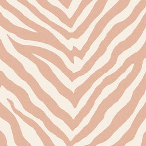 Zebra in Light Coral