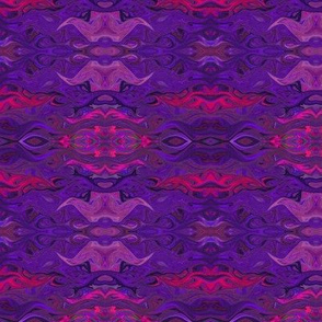 FISHES WAVES PURPLE GEOMETRIC