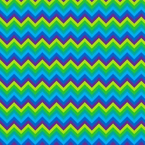 (B3)  - Chevron in cool colors