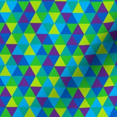 (C3) - Triangles in cool colors