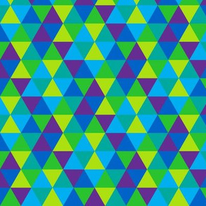 (C3) - Triangles in cool colors