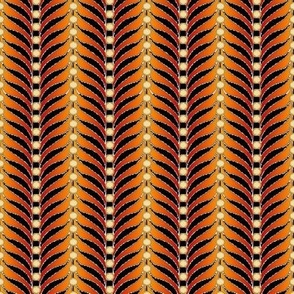 featherstripe tan red gold 