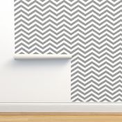 Chevron Stars, Grey and White