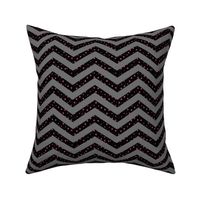  Black and Grey Chevron with Pink Stars