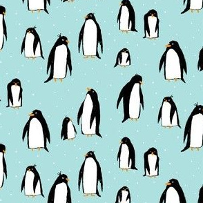 A Plethora of Penguins (small) blue