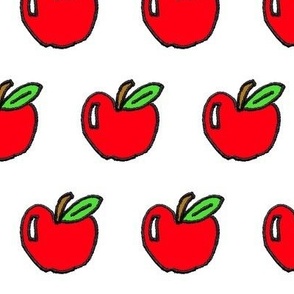 red apple print