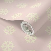 Creamy Snowflakes on Pink