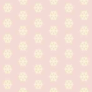 Creamy Snowflakes on Pink
