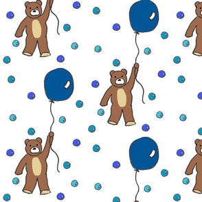 blue balloon bear