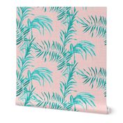 Tropical Palm (LINEN rose quatz)