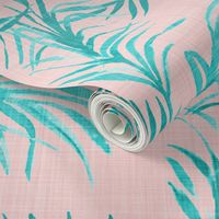 Tropical Palm (LINEN rose quatz)